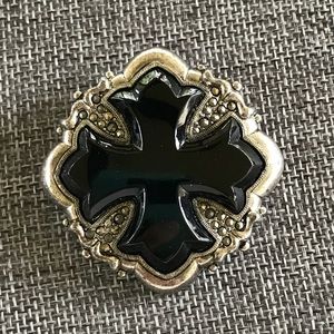 Vintage Monet Large Cross Brooch